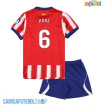 Camisa de time de futebol Atletico Madrid Koke #6 Replicas 1º Equipamento Infantil 2026-27 Manga Curta (+ Calças curtas)